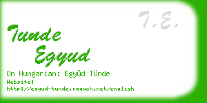 tunde egyud business card