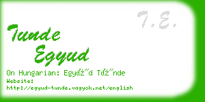 tunde egyud business card